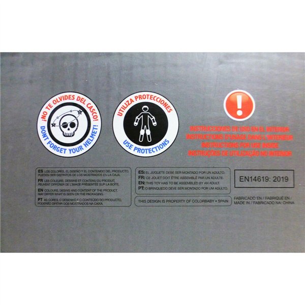 Scooter Colorbaby Polyurethane Aluminium Steel Black