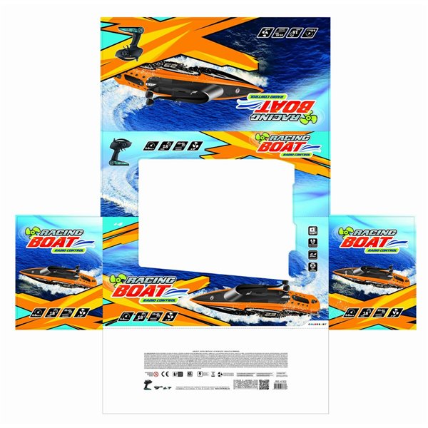 Radio-controlled boat Colorbaby (2 Units)