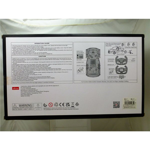 Remote-Controlled Car Audi 1:14 33 x 14 x 16 cm (2 Units)