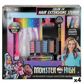 Hair Dressing Set Monster High Hair extensions (4 Units)