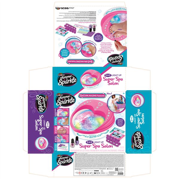 Nail Design Kit Cra-Z-Art Pedicure spa (3 Units)