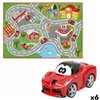 Playset Ferrari 100 x 0,1 x 70 cm 6 Units