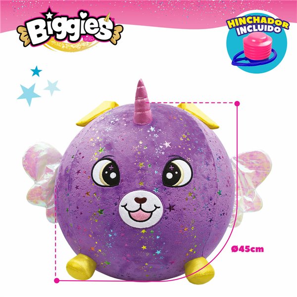 Fluffy toy Eolo Purple Plush Plastic 45 x 45 x 45 cm Inflatable (4 Units)