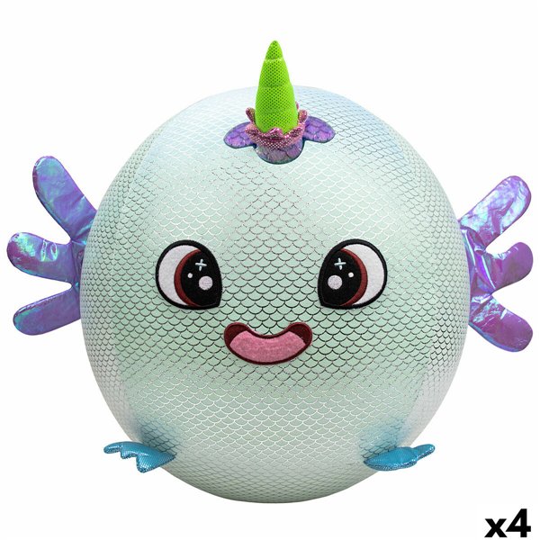 Fluffy toy Eolo Celeste Plush Plastic 45 x 45 x 45 cm Inflatable (4 Units)