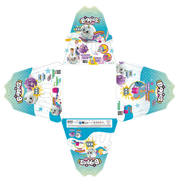 Fluffy toy Eolo Celeste Plush Plastic 45 x 45 x 45 cm Inflatable (4 Units)