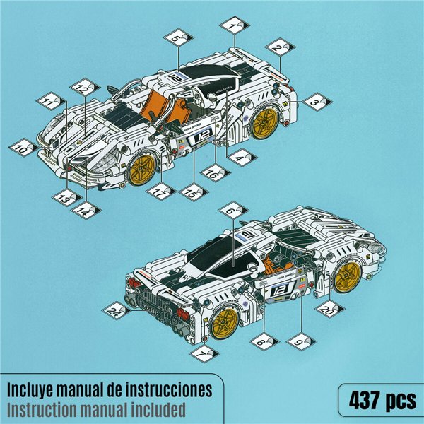 Construction set Car 437 Pieces
