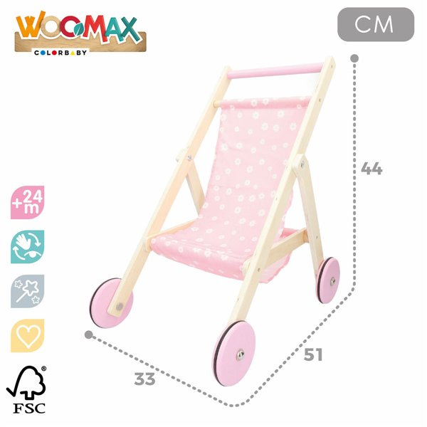 Doll Stroller 33 x 44 x 51 cm (2 Units)