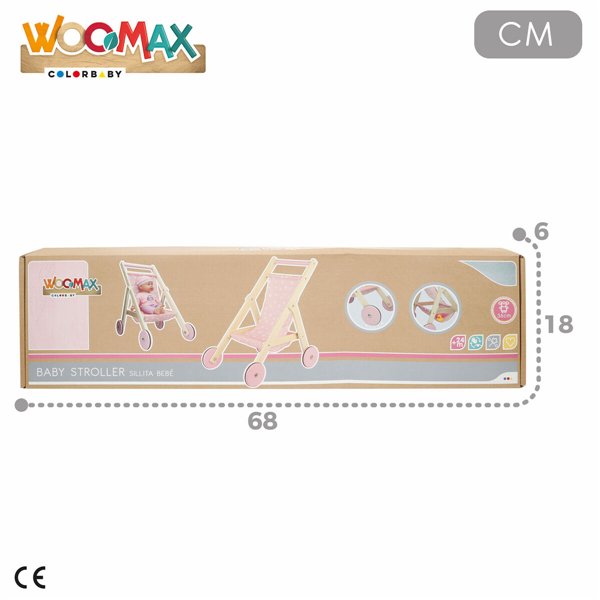 Doll Stroller 33 x 44 x 51 cm (2 Units)