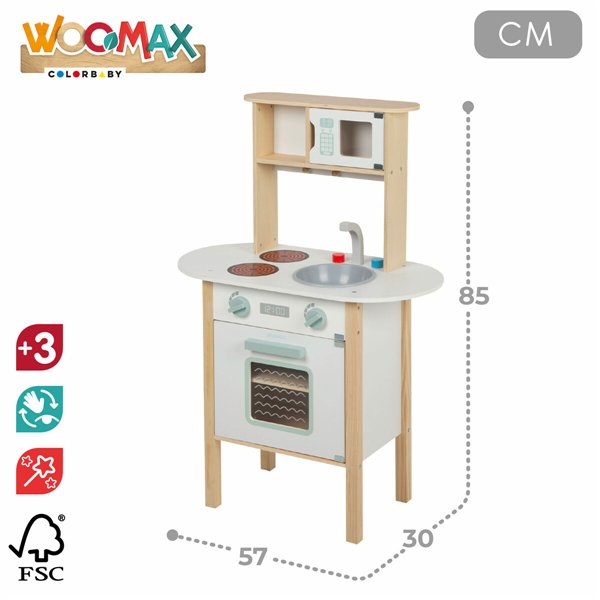 Toy kitchen 57 x 85 x 30 cm (2 Units)