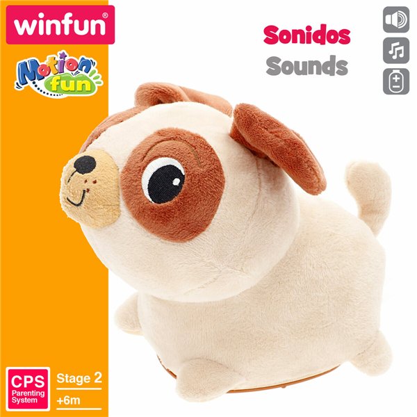 Motion-animated Stuffed Animal Winfun Plush Plastic 17 x 15 x 13 cm (2 Units)