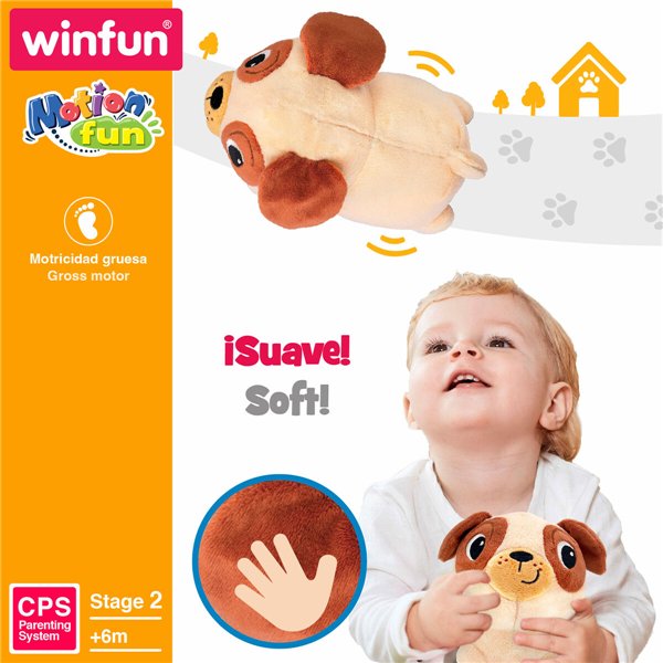 Motion-animated Stuffed Animal Winfun Plush Plastic 17 x 15 x 13 cm (2 Units)