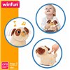 Motion-animated Stuffed Animal Winfun Plush Plastic 17 x 15 x 13 cm (2 Units)