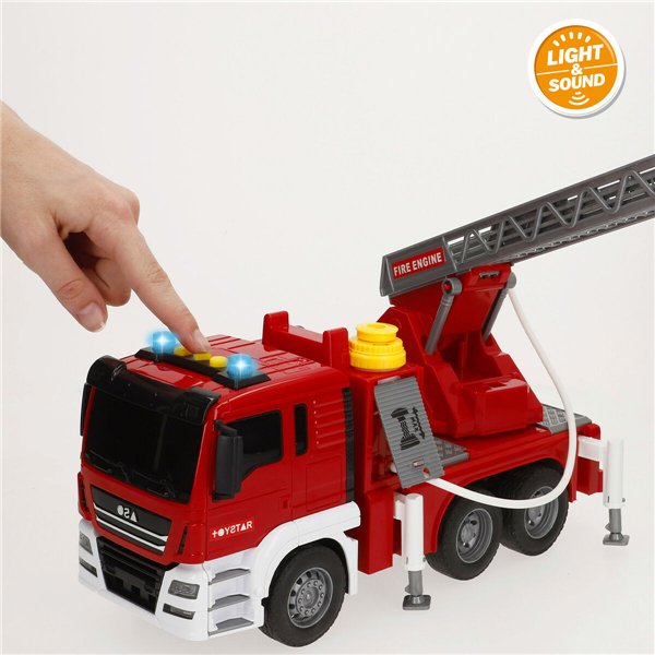Fire Engine with Light and Sound Speed & Go 34 x 25 x 12 cm (4 Units)