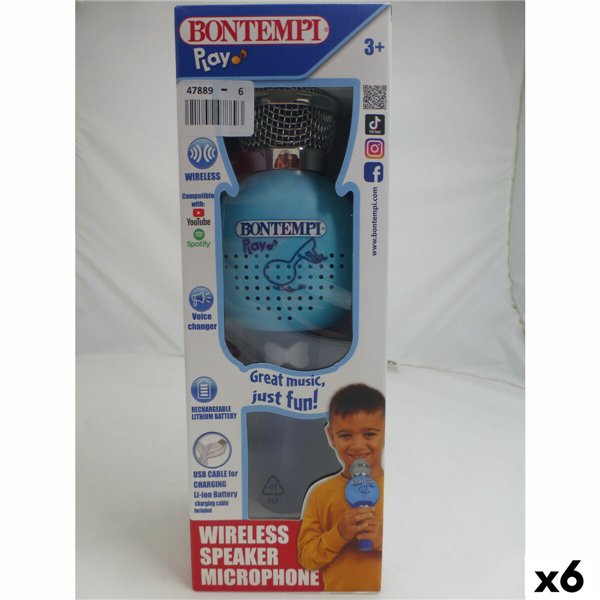 Karaoke Microphone Bontempi 6 Units