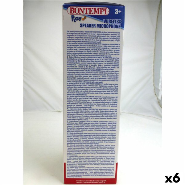 Karaoke Microphone Bontempi 6 Units