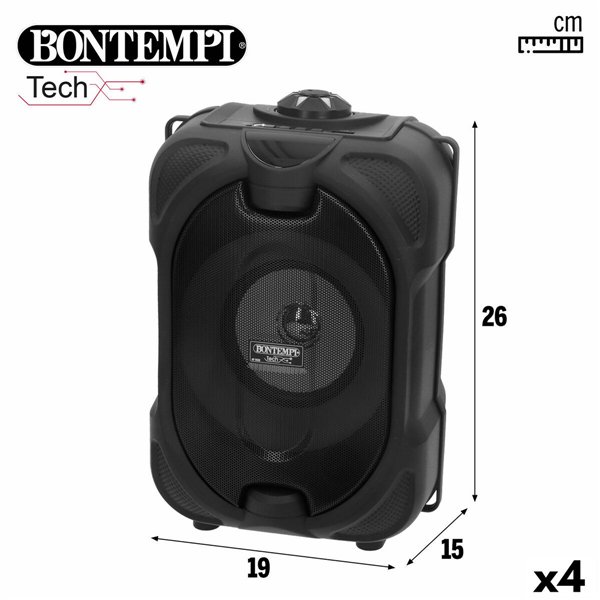 Speaker with Karaoke Microphone Bontempi 4 Units