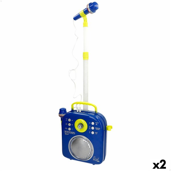 Speaker with Karaoke Microphone Bontempi 2 Units