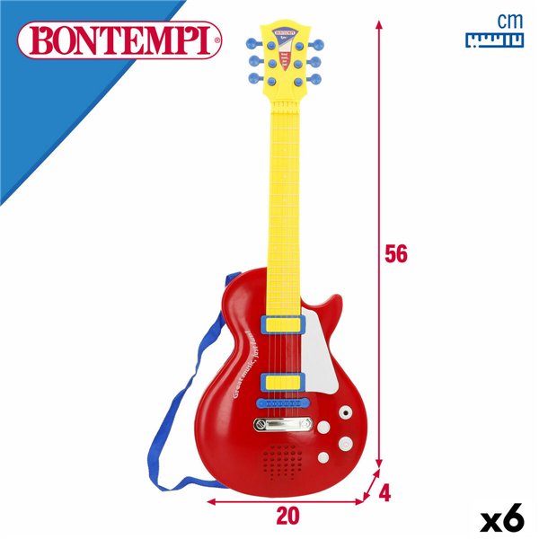 Baby Guitar Bontempi 20 x 56 x 4 cm (6 Units)