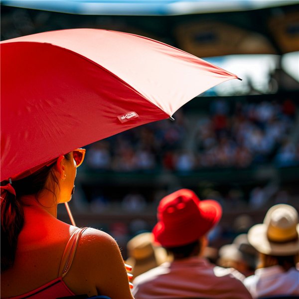 Umbrella Aktive Red Ø 150 cm 150 x 96 x 150 cm (6 Units)