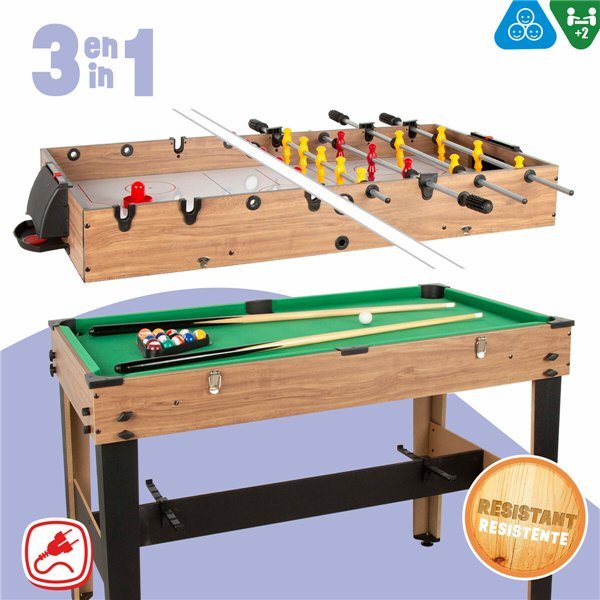 Multi-game Table CB Games 107 x 88 x 58 cm 3-in-1