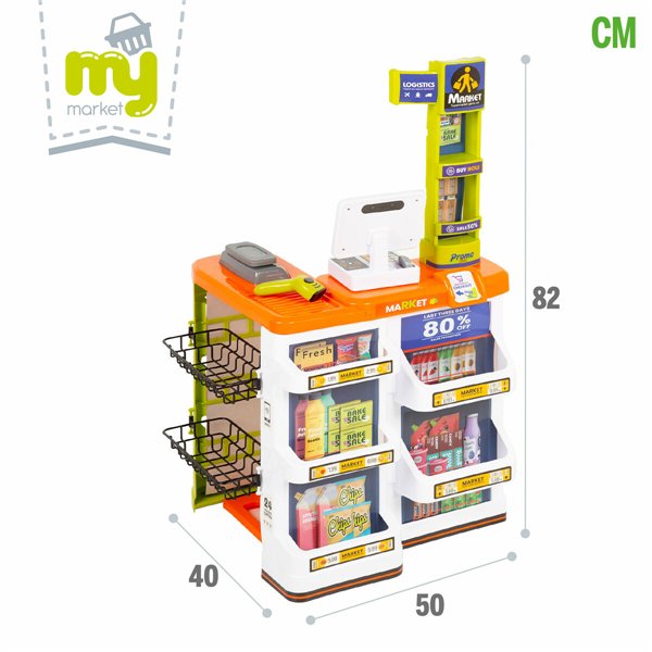 Toy Supermarket 50 x 82 x 42 cm 50 Pieces 2 Units
