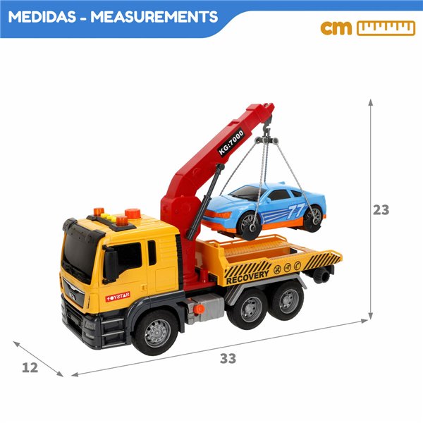 Crane Lorry Speed & Go 33 x 23 x 12 cm (4 Units)
