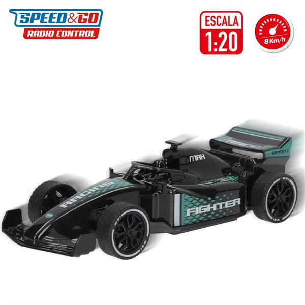 Remote-Controlled Car Speed & Go 1:20 19 x 5 x 9 cm (4 Units)