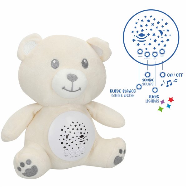 Plush Toy Projector Colorbaby Plush Plastic 20 x 25 x 12 cm (4 Units)