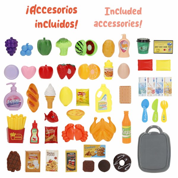 Toy Food Set 22 x 43 x 16 cm 51 Pieces 6 Units