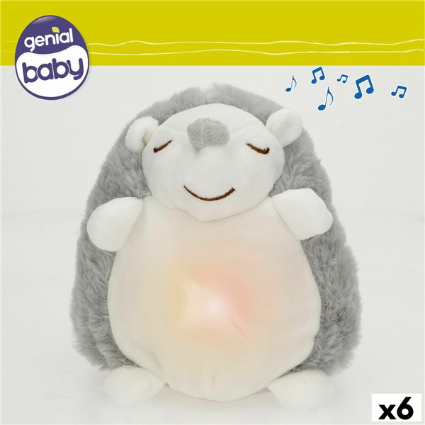 Musical Plush Toy Colorbaby Plastic 16 x 14 x 14 cm (6 Units)