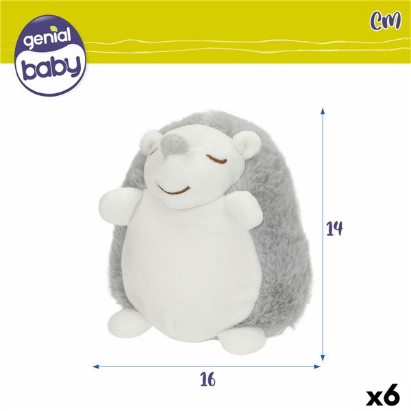 Musical Plush Toy Colorbaby Plastic 16 x 14 x 14 cm (6 Units)