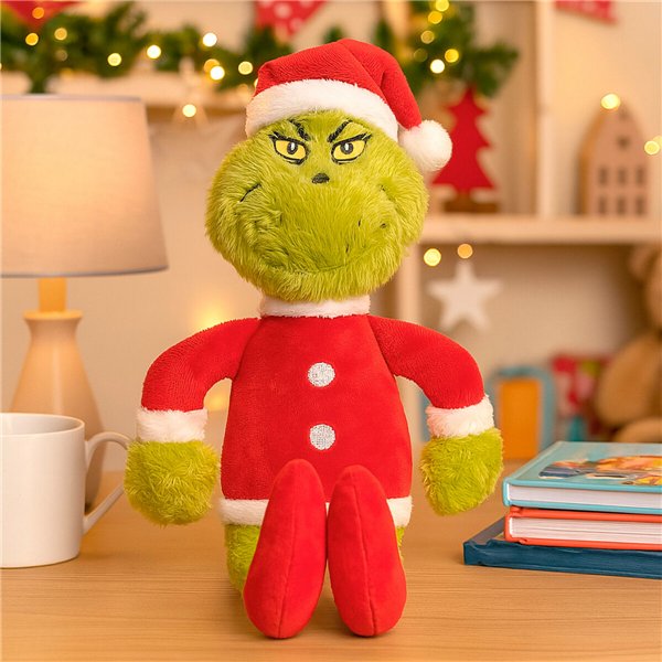 Fluffy toy The Grinch Red Polyester Plush (12 Units)