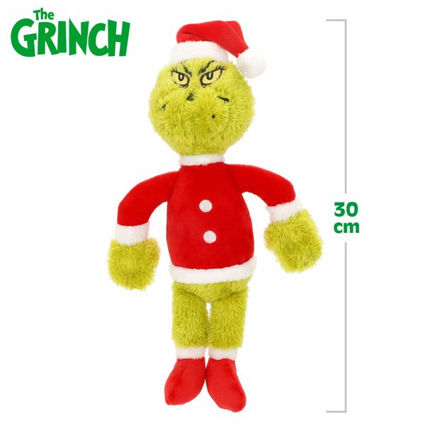 Fluffy toy The Grinch Red Polyester Plush (12 Units)