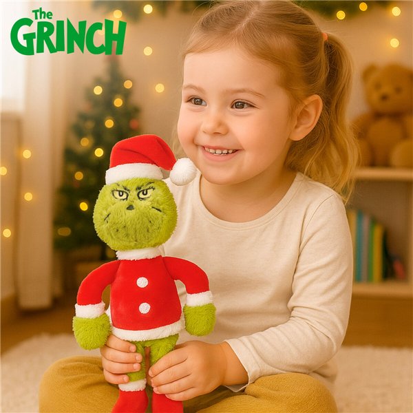 Fluffy toy The Grinch Red Polyester Plush (12 Units)