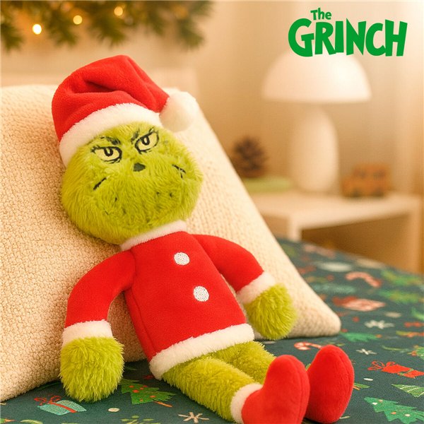 Fluffy toy The Grinch Red Polyester Plush (12 Units)