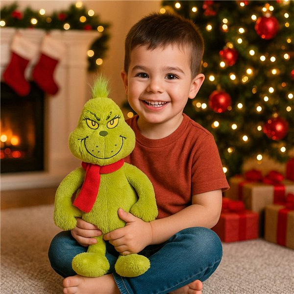 Fluffy toy The Grinch Red Polyester Plush (4 Units)