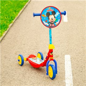 Scooter Mickey Mouse Rubber Metal Plastic Blue