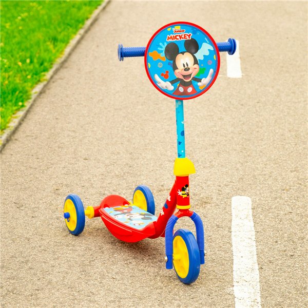 Scooter Mickey Mouse Rubber Metal Plastic Blue