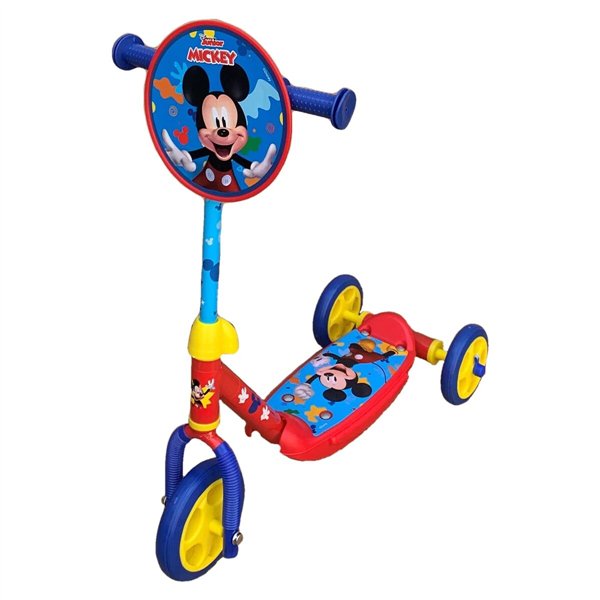 Scooter Mickey Mouse Rubber Metal Plastic Blue