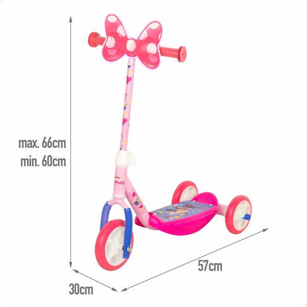 Scooter Minnie Mouse Rubber Metal Plastic Pink