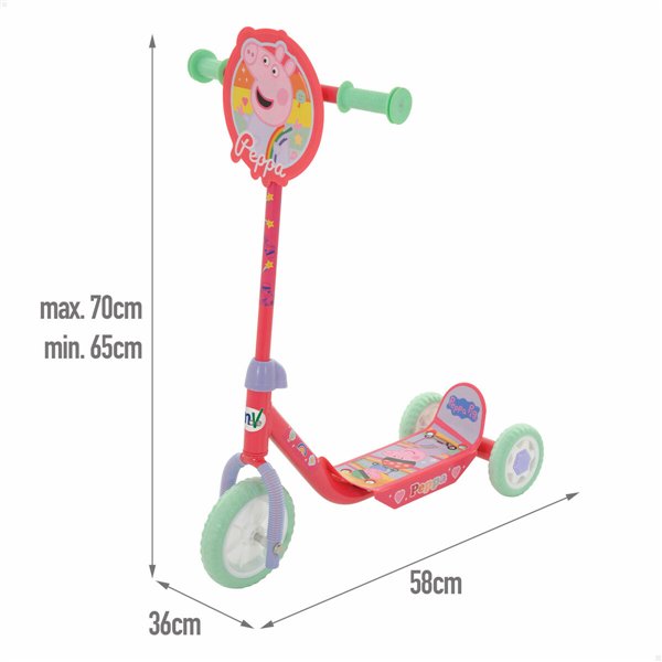 Scooter Peppa Pig Rubber Metal Plastic