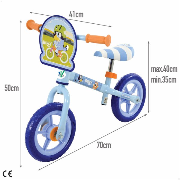 Ride-on toy Bluey 70 x 50 x 41 cm Blue Multicolour