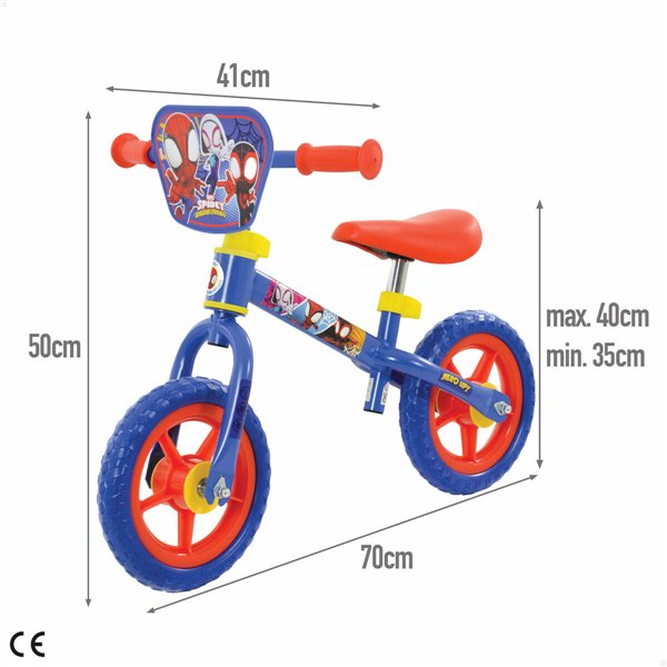 Ride-on toy Spidey 70 x 50 x 41 cm Blue White Red