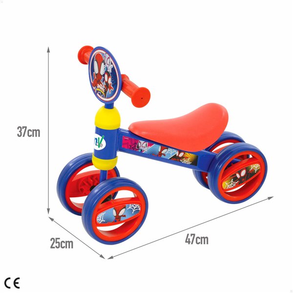 Ride-on toy Spidey 47 x 37 x 25 cm Multicolour