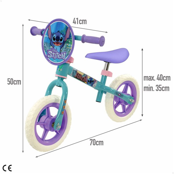 Ride-on toy Stitch 70 x 50 x 41 cm Blue Multicolour
