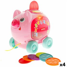 Pull-along toy Winfun 17 x 16 x 13 cm (4 Units)