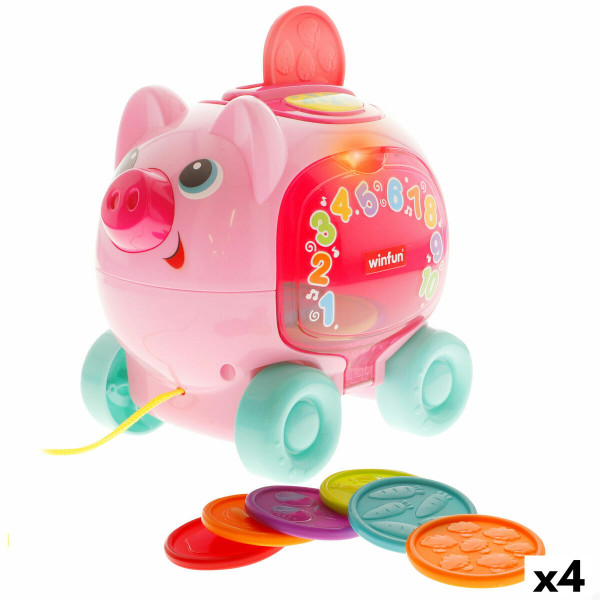Pull-along toy Winfun 17 x 16 x 13 cm (4 Units)