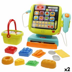 Wooden Cash Register with Accessories Winfun 24 X 23 X 11 CM (2 Units)