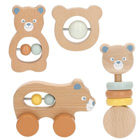 Set of rattles Woomax 13,5 X 9,5 X 4,5 CM (4 Units)