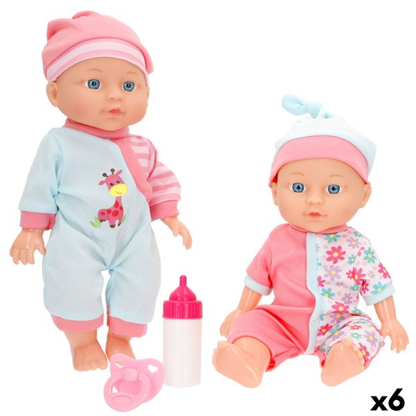 Baby Doll with Accessories Colorbaby 12 x 30 x 8 cm 6 Units